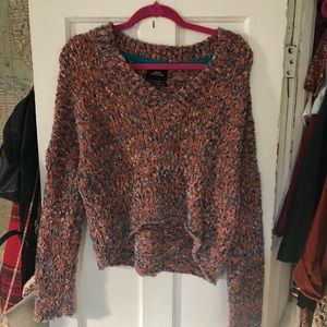 UO cropped multicolor sweater